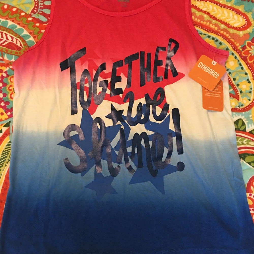 Gymboree July 4th tank top NWT size XL